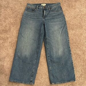 Madewell Blue Wide-Leg Jeans